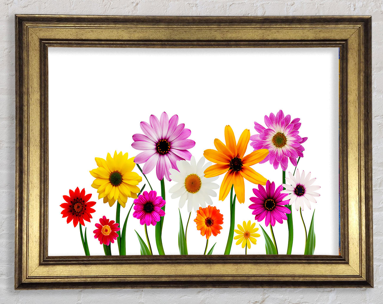 Garden Flower Party Framed Print