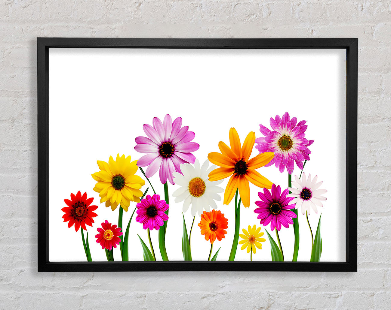 Garden Flower Party Framed Print