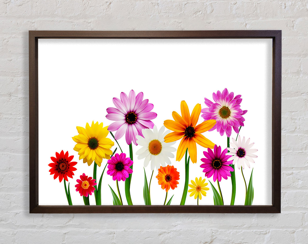 Garden Flower Party Framed Print