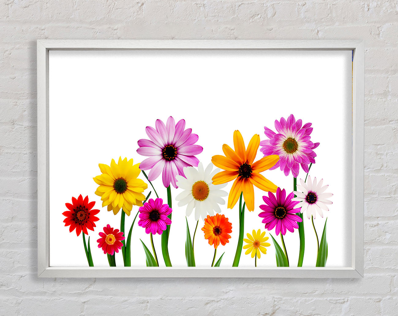 Garden Flower Party Framed Print