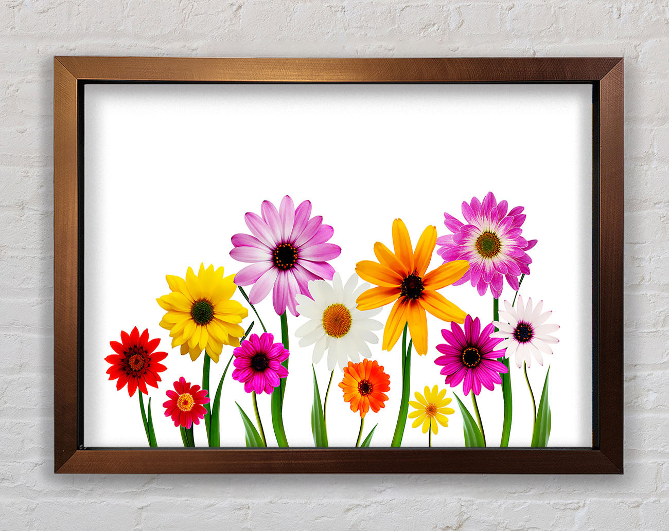 Garden Flower Party Framed Print