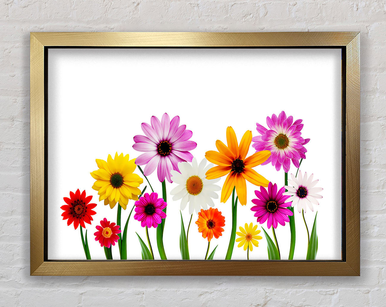 Garden Flower Party Framed Print