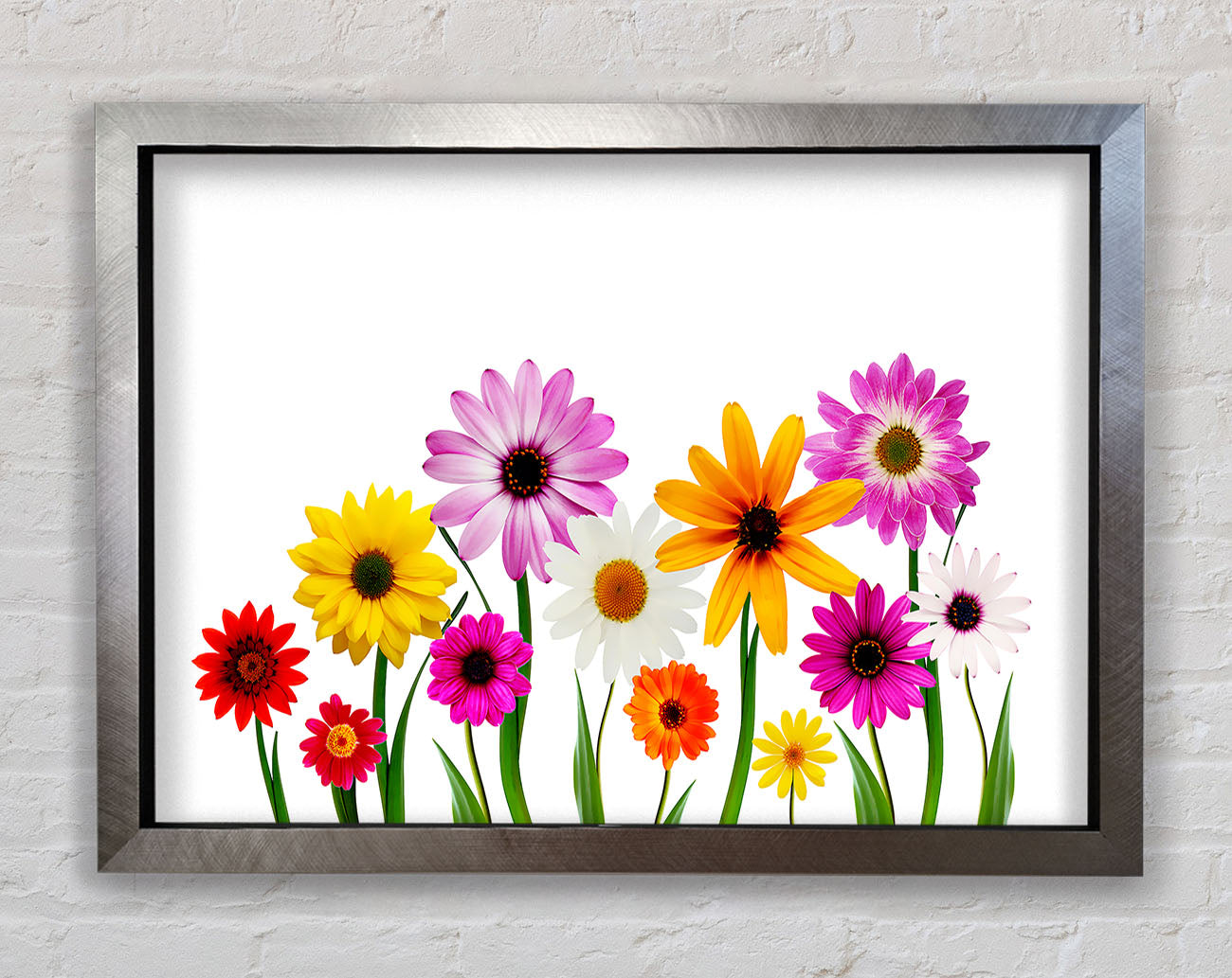 Garden Flower Party Framed Print