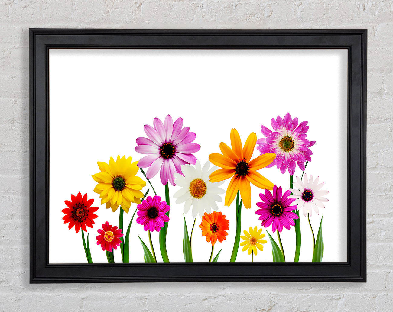 Garden Flower Party Framed Print