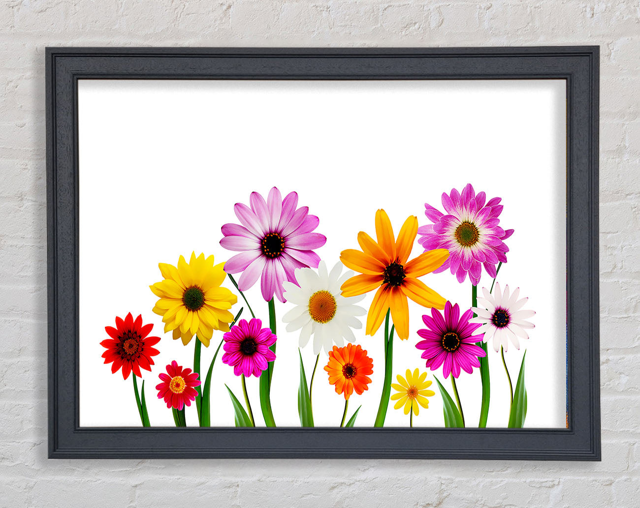 Garden Flower Party Framed Print