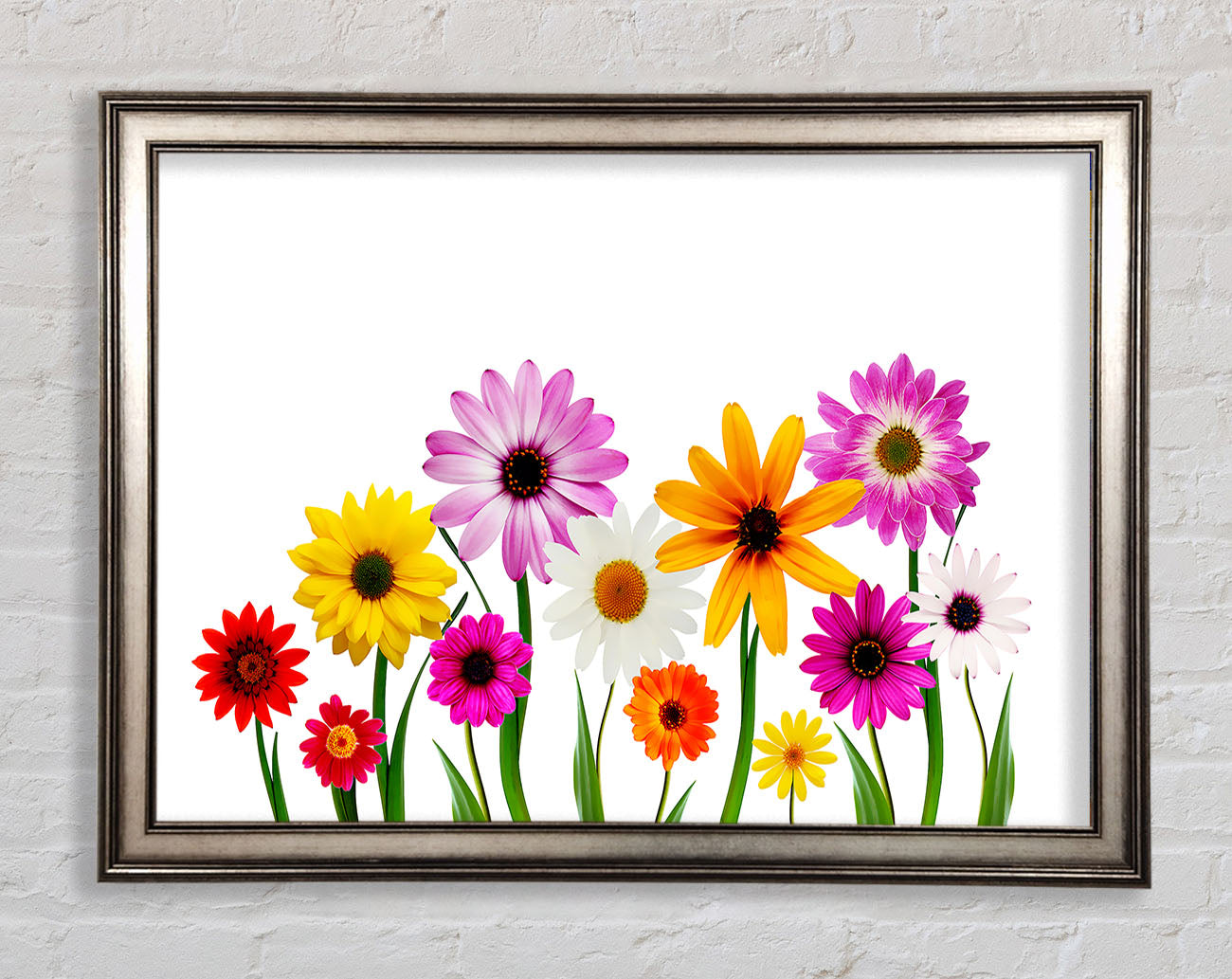 Garden Flower Party Framed Print