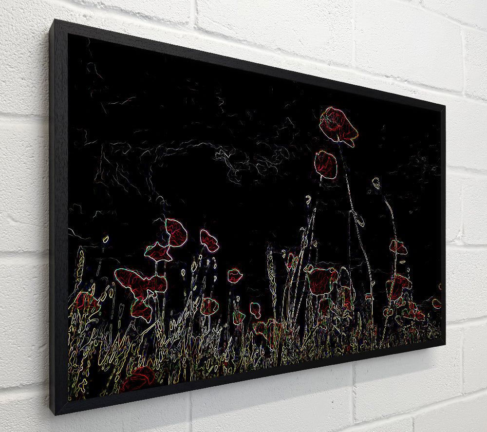 Abstarct Neon Floral 17