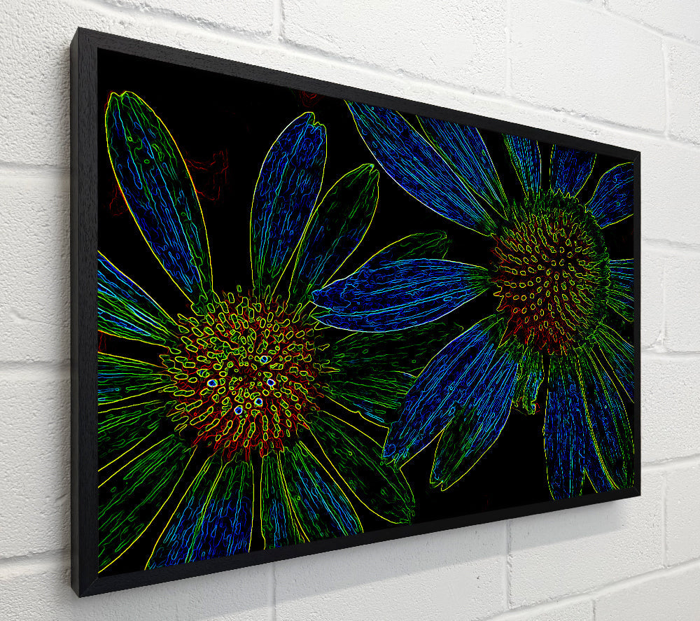 Abstarct Neon Floral 18