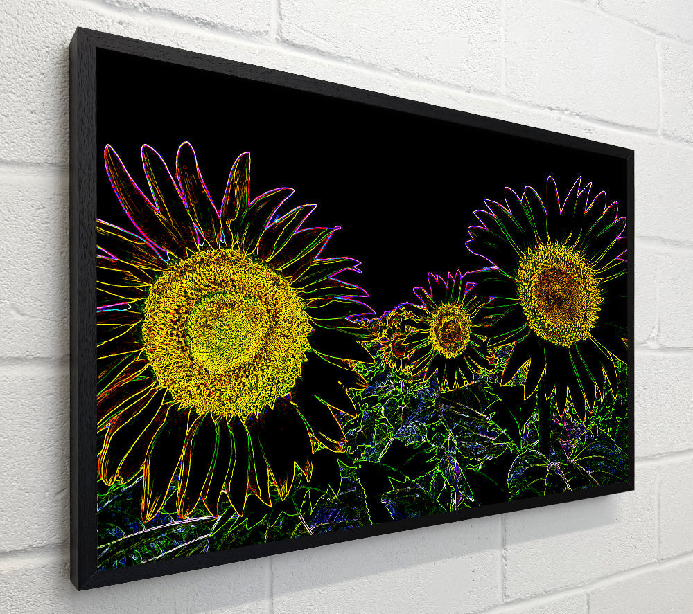Abstarct Neon Floral 36