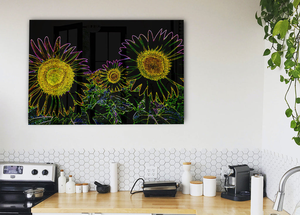 Abstarct Neon Floral 36