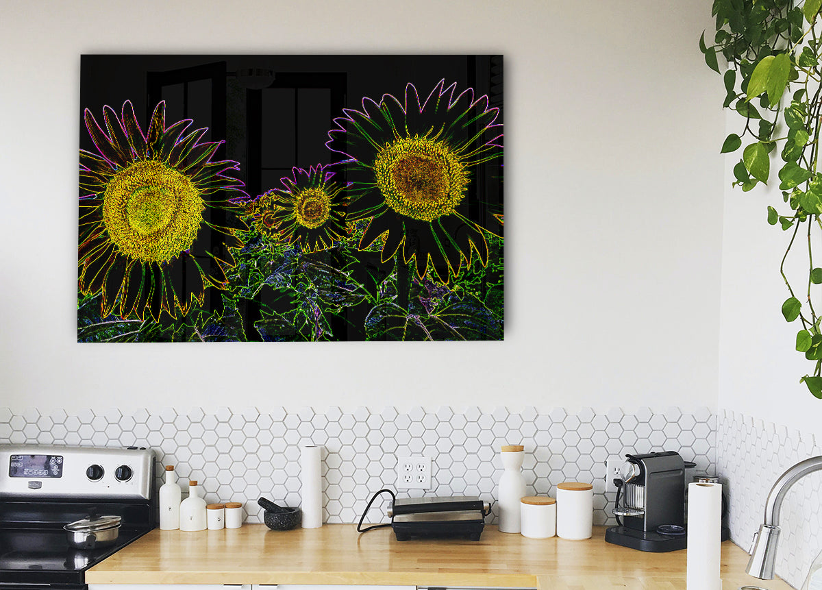 Abstarct Neon Floral 36