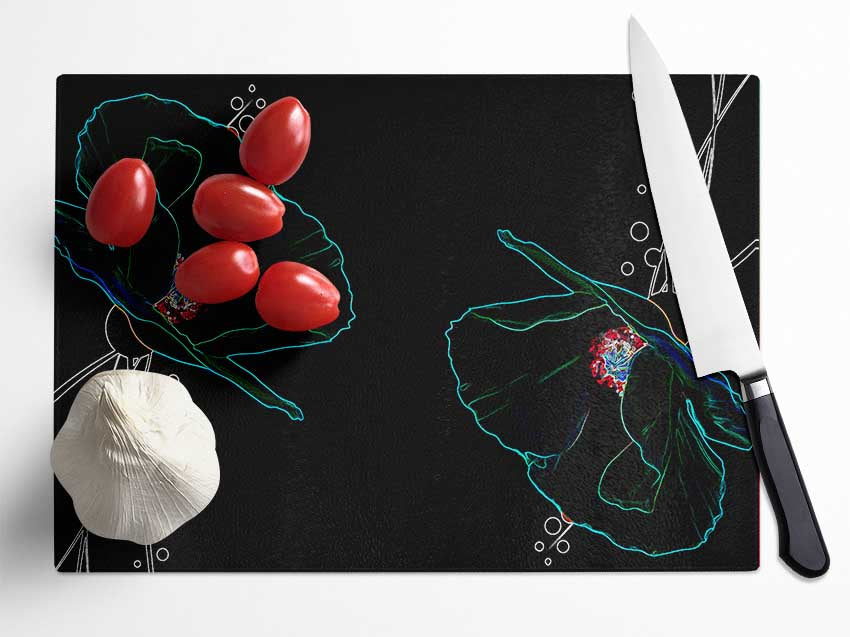 Abstarct Neon Floral 09
