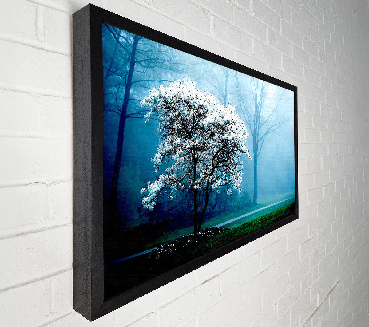 White Magnolia Tree Canvas Wall Art