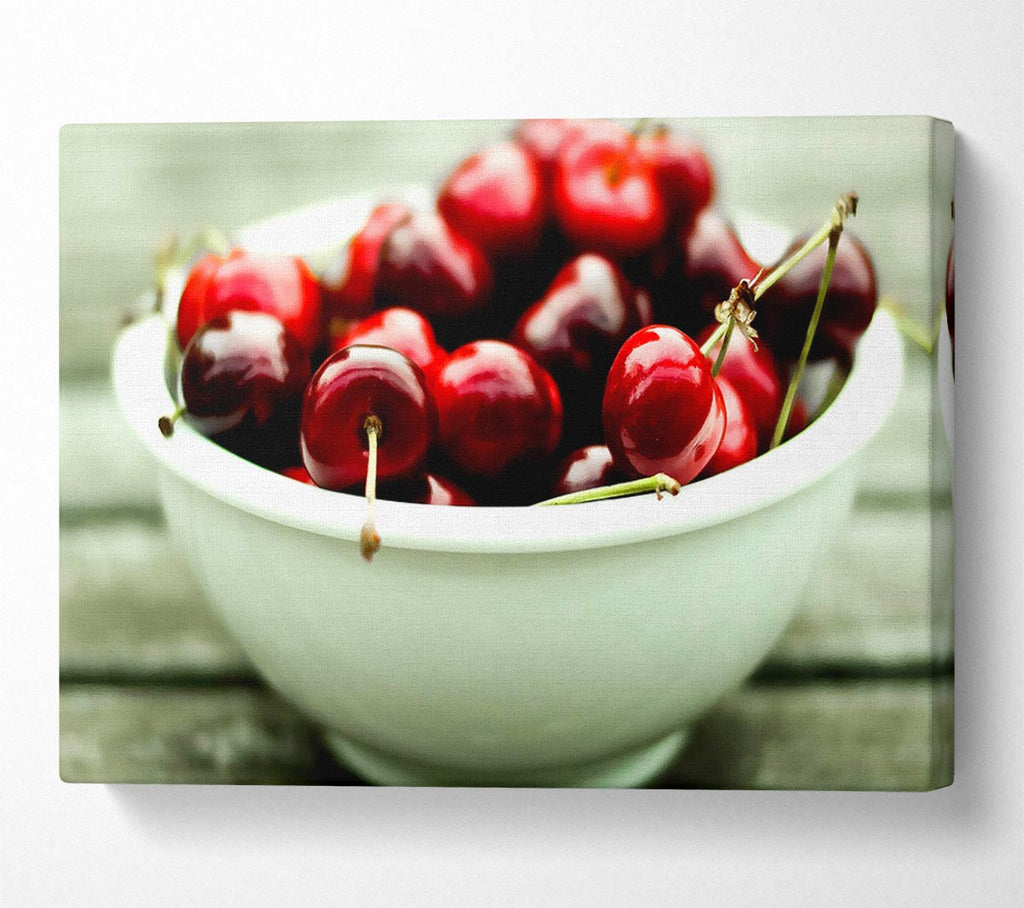 A Bowl Full Of Cherries Canvas Art