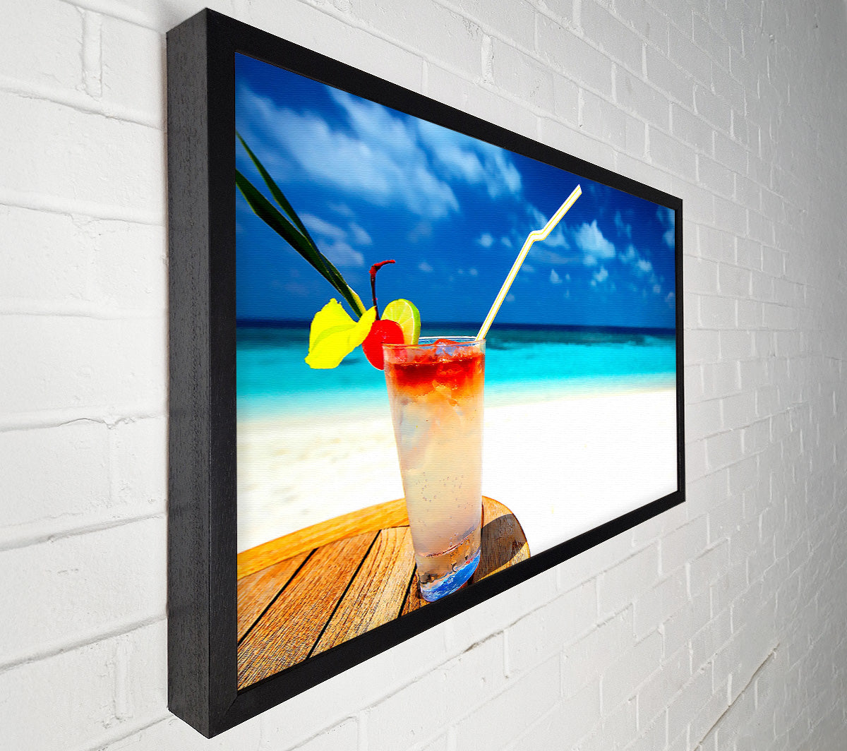 Tropical Cocktail Canvas Wall Art