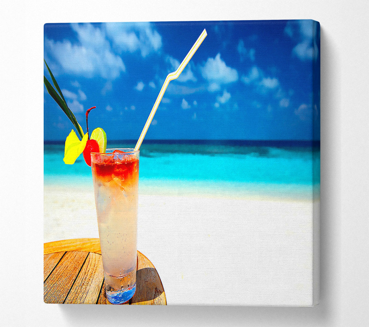 Tropical Cocktail Canvas Wall Art