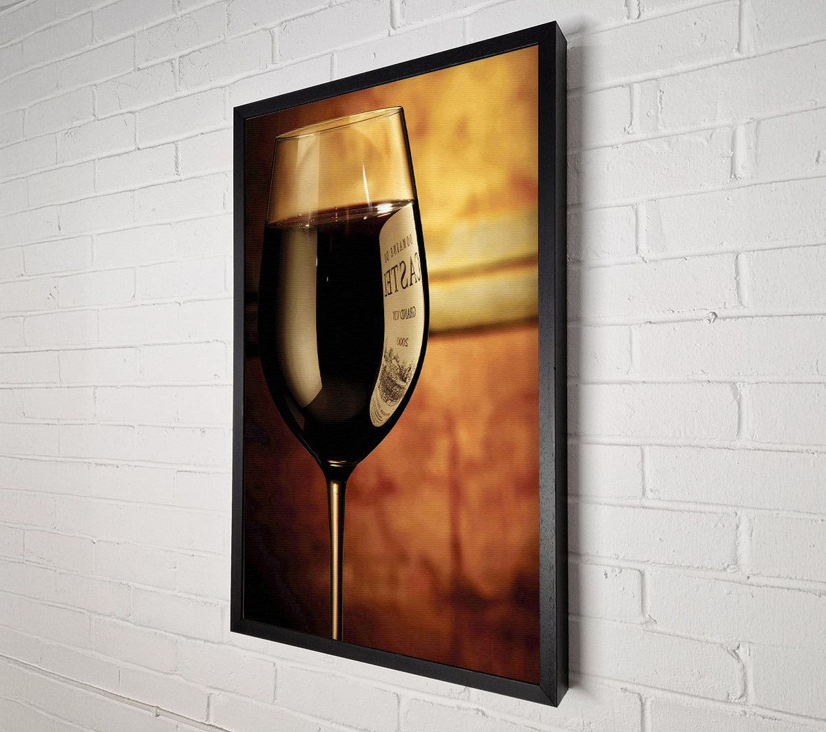 A Glass Of Dark Red Wine Canvas Print