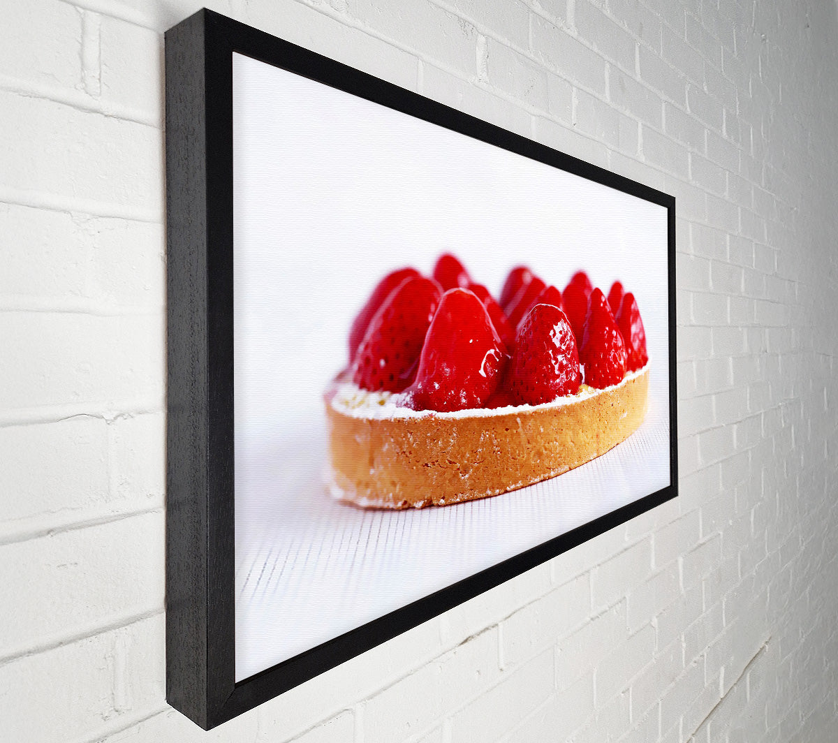 Strawberry Tart Canvas Wall Art