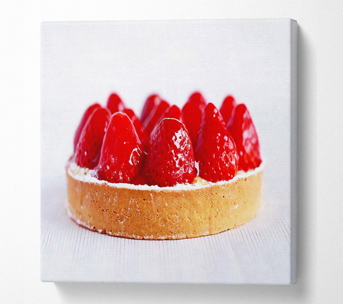 Strawberry Tart Canvas Wall Art