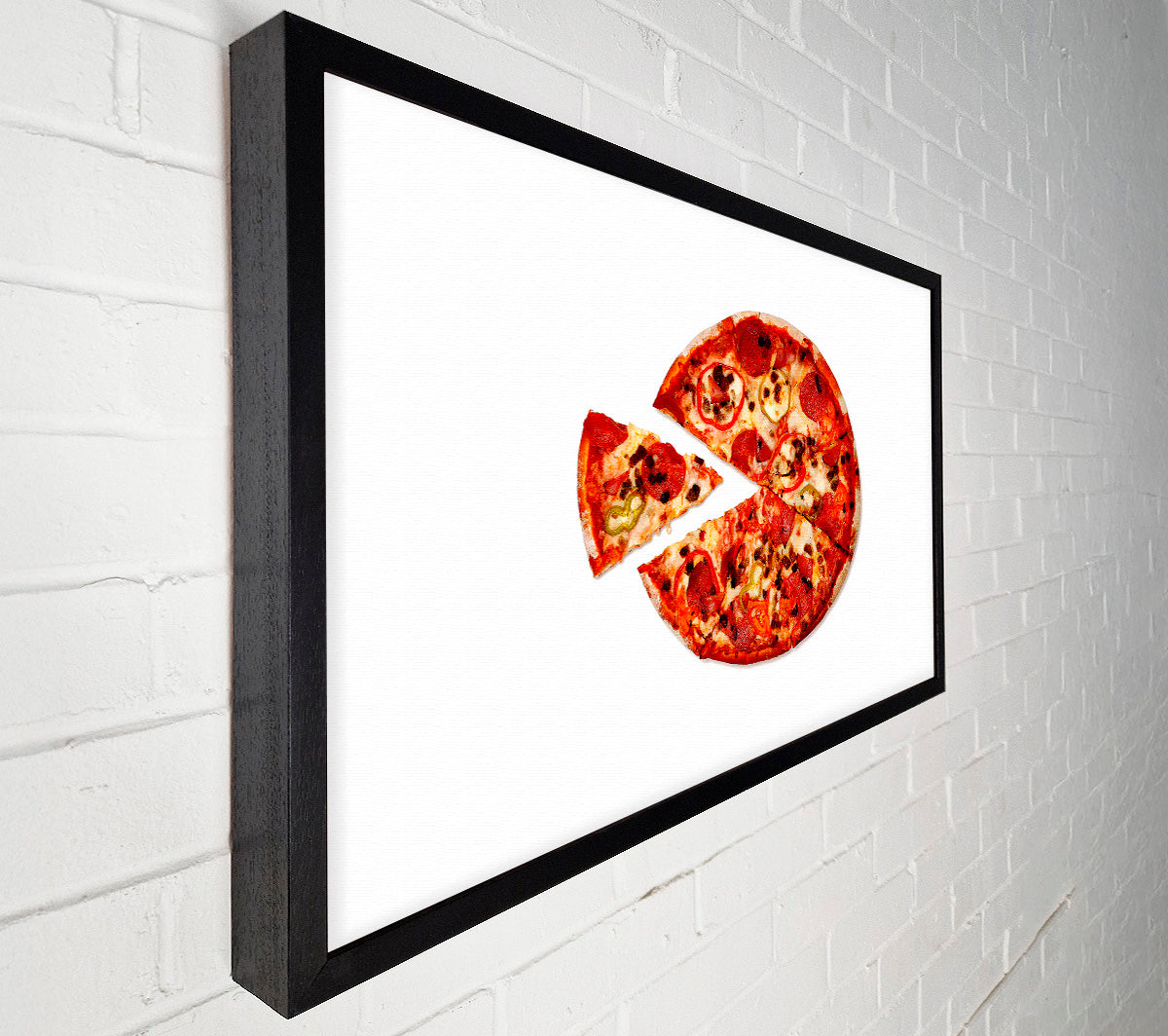 Pizza Share Canvas Wall Art
