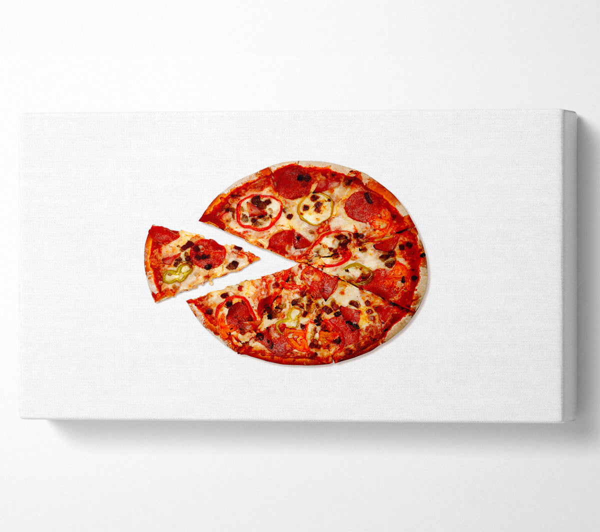 Pizza Share Canvas Wall Art