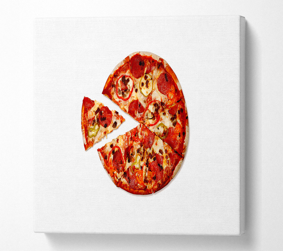 Pizza Share Canvas Wall Art
