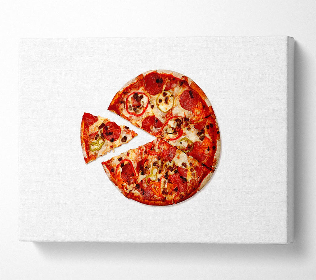 Pizza Share Canvas Wall Art