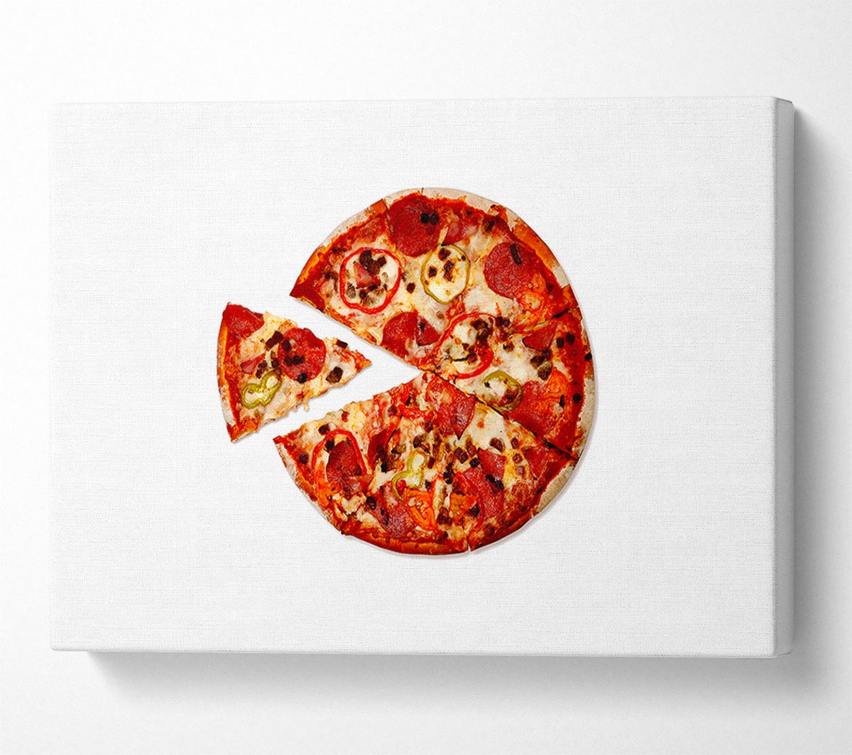 Pizza Share Canvas Wall Art