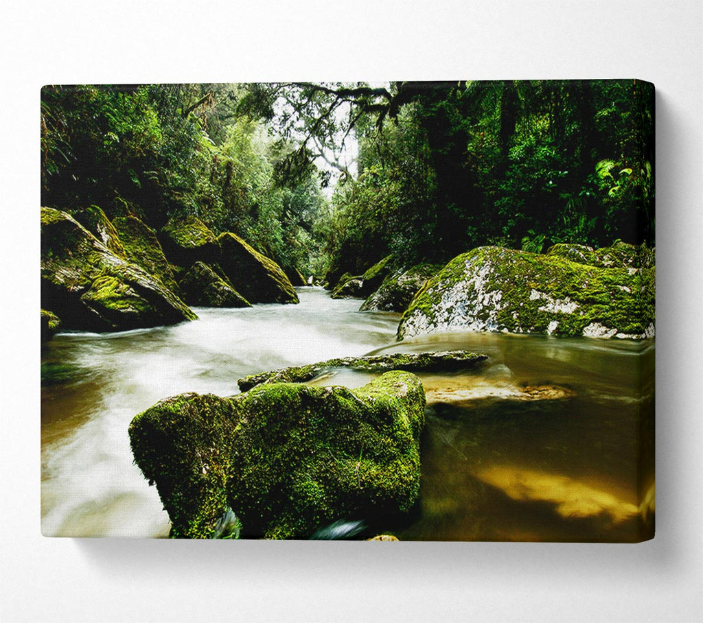 The River Flow Canvas Wall Art