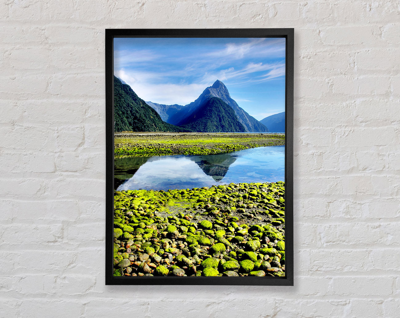 Mountain Peak Lake Framed Print
