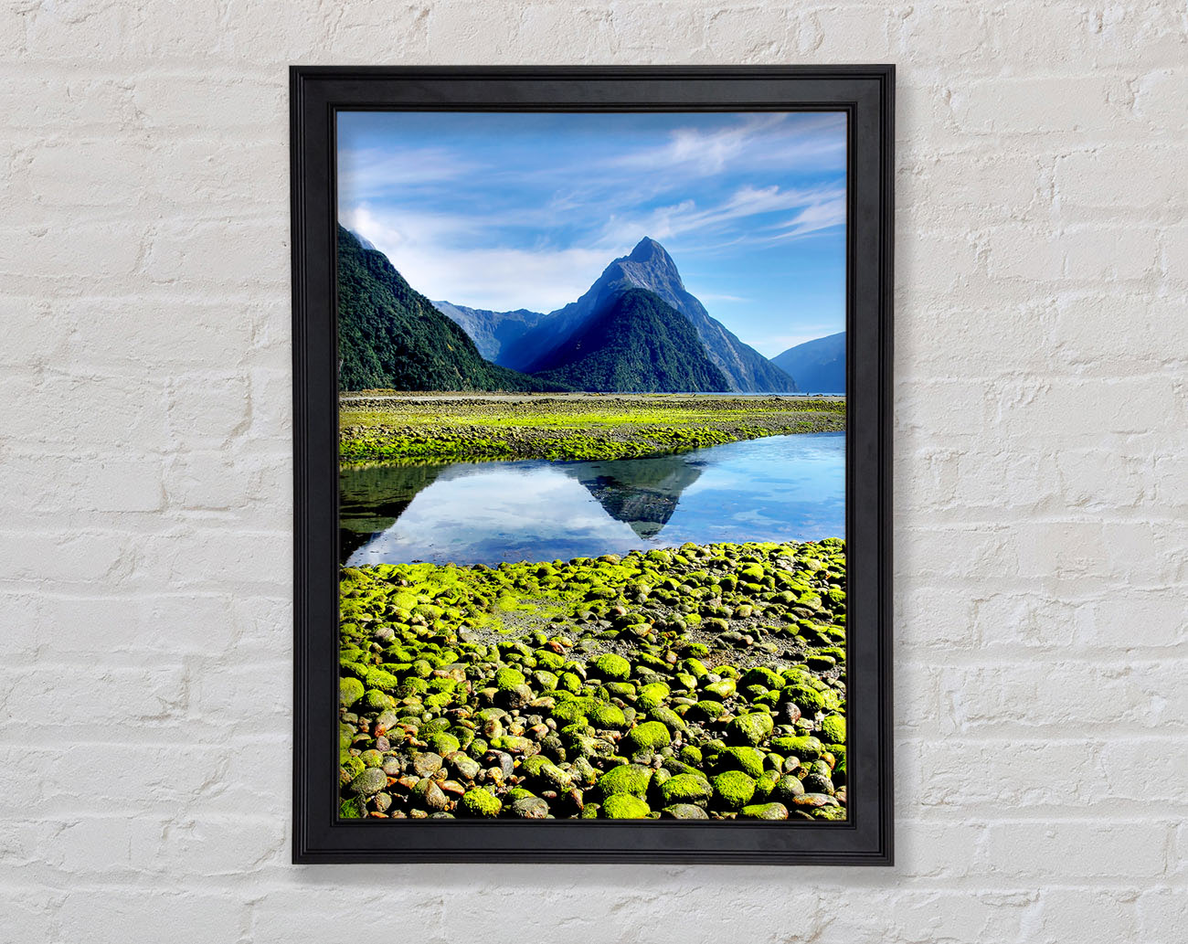 Mountain Peak Lake Framed Print
