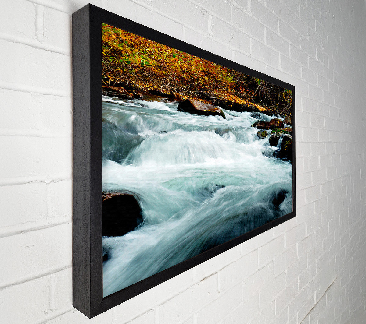 River Rocks Canvas Wall Art