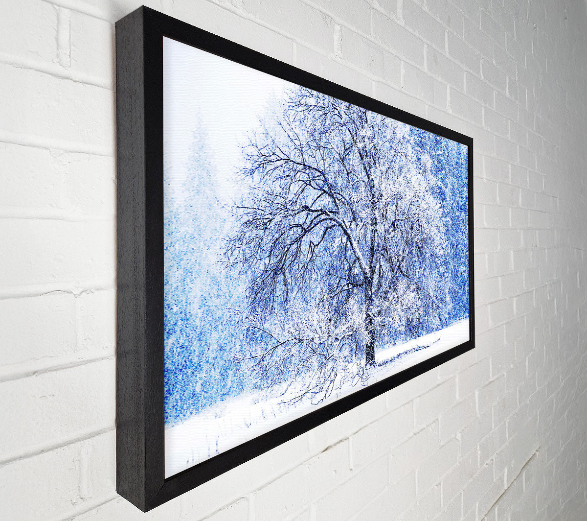 Snow Falling Canvas Wall Art