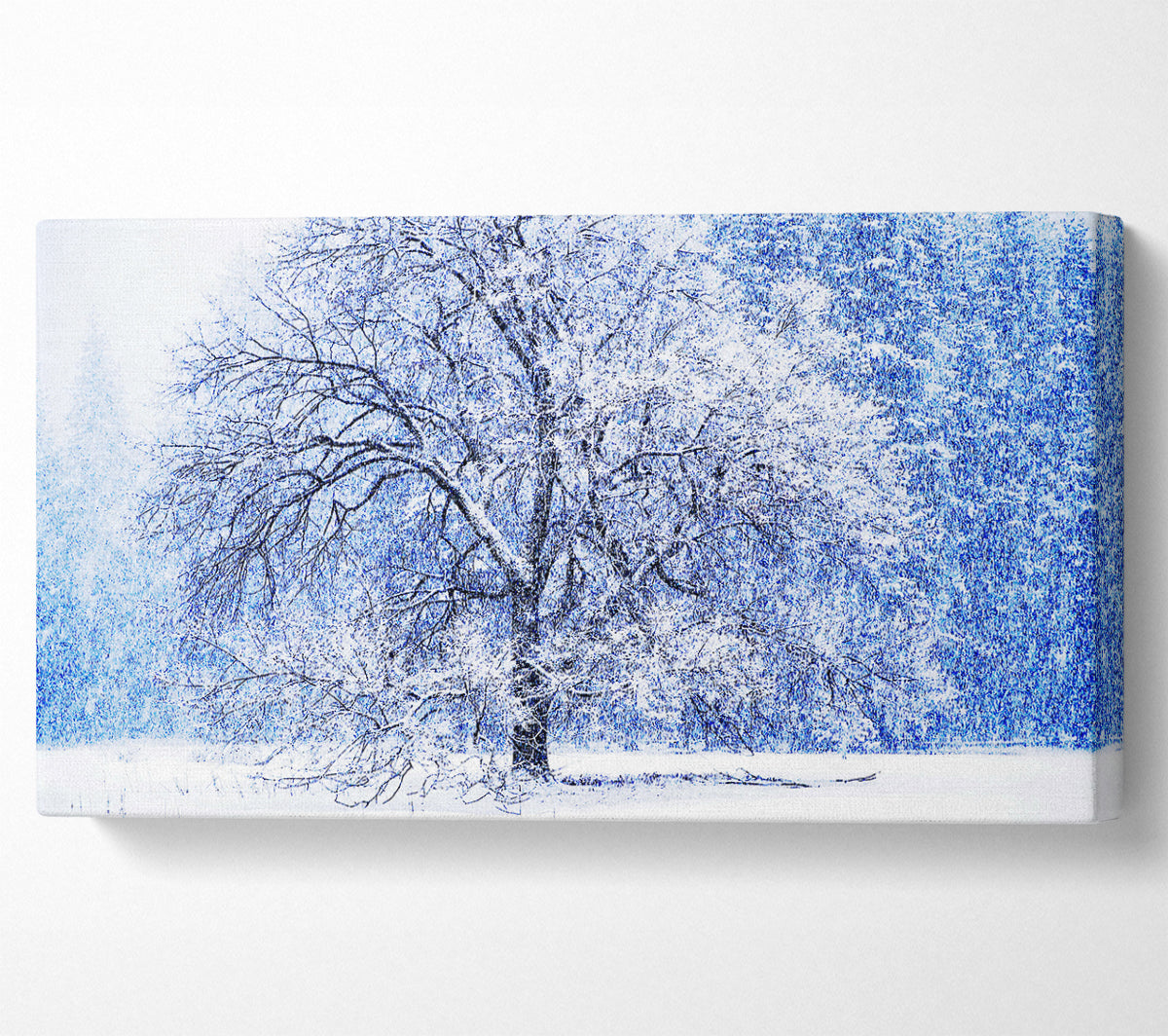 Snow Falling Canvas Wall Art