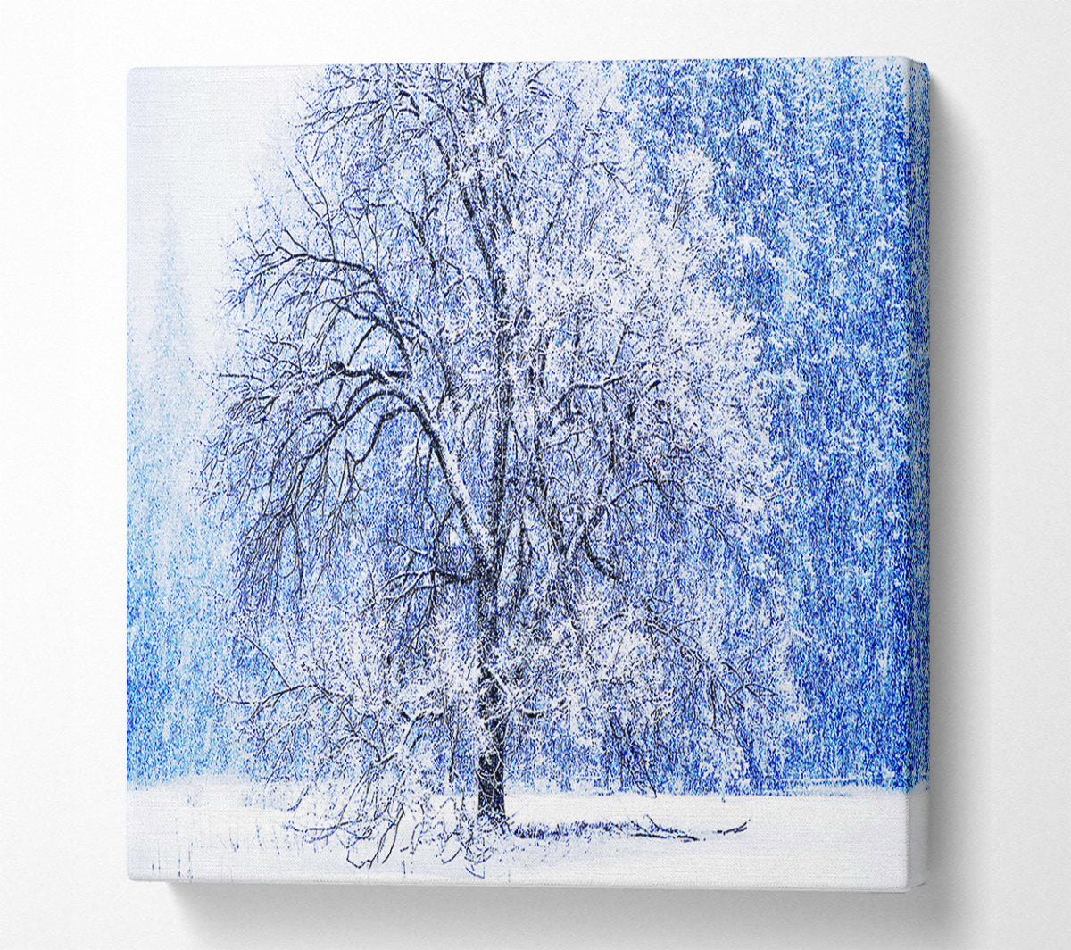 Snow Falling Canvas Wall Art