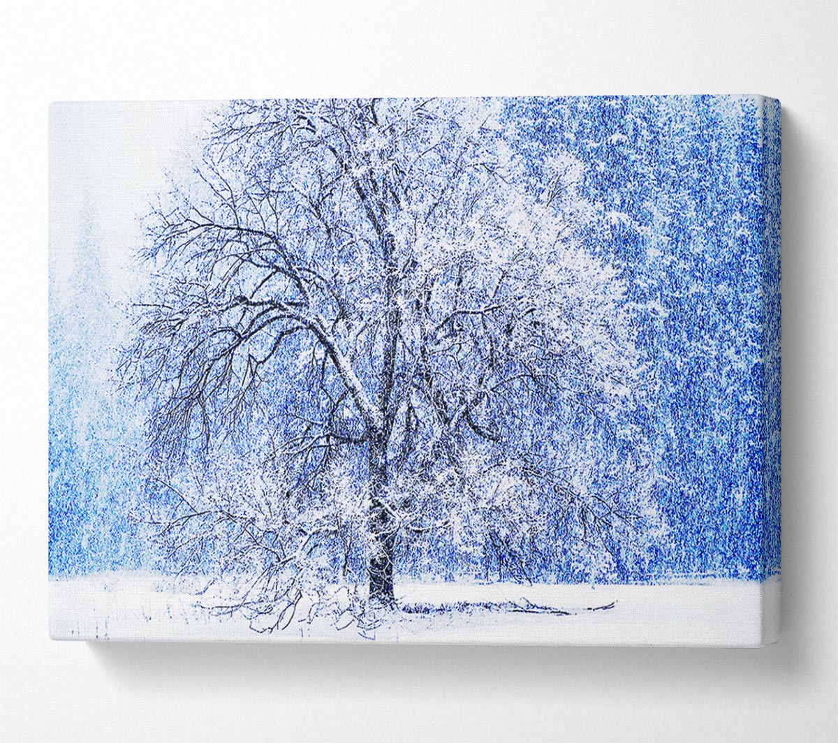 Snow Falling Canvas Wall Art