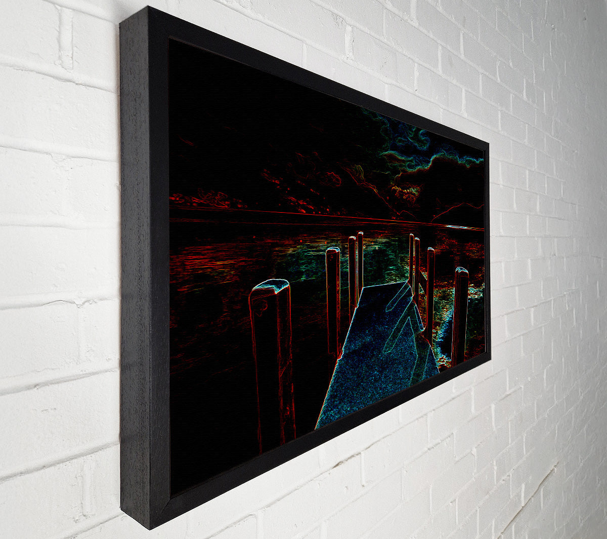 Abstract Pier Canvas Wall Art
