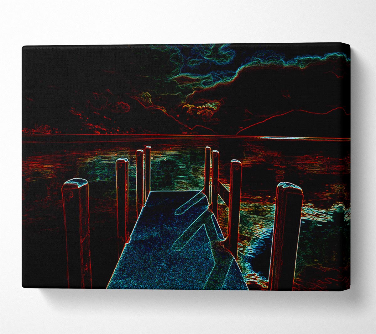 Abstract Pier Canvas Wall Art