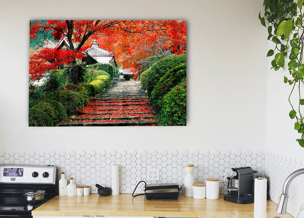 Red Autumn Garden