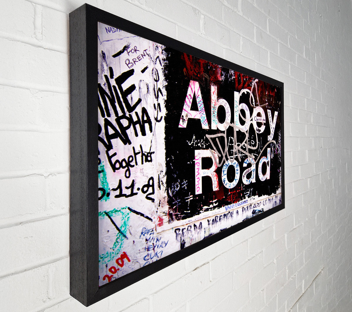 Abbey Road Graffiti Canvas Art