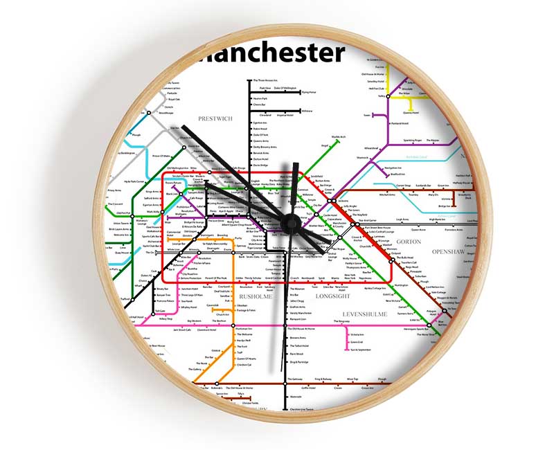 Manchester Pub Tube Map