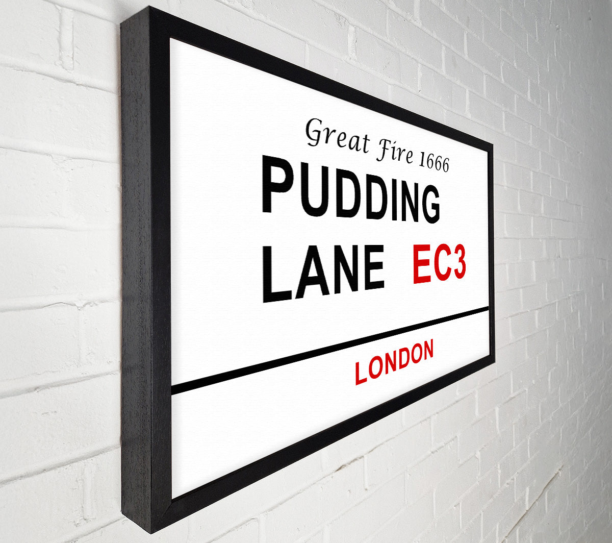Pudding Lane Signs Canvas Wall Art
