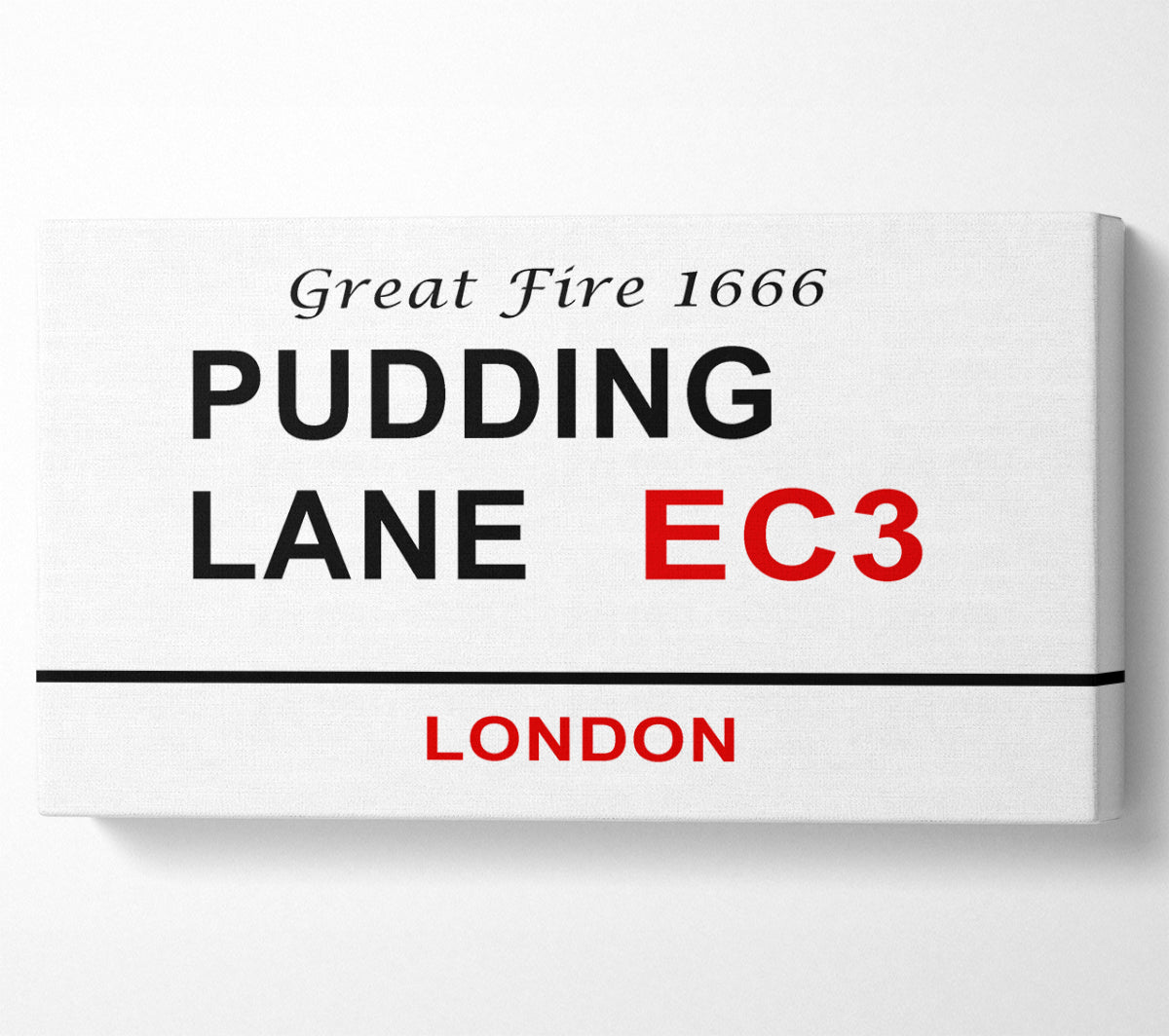 Pudding Lane Signs Canvas Wall Art