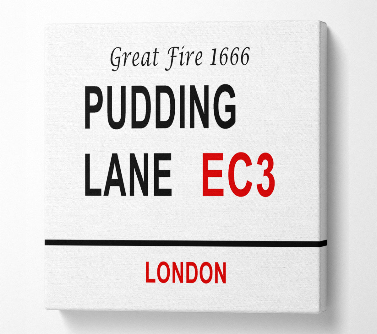 Pudding Lane Signs Canvas Wall Art