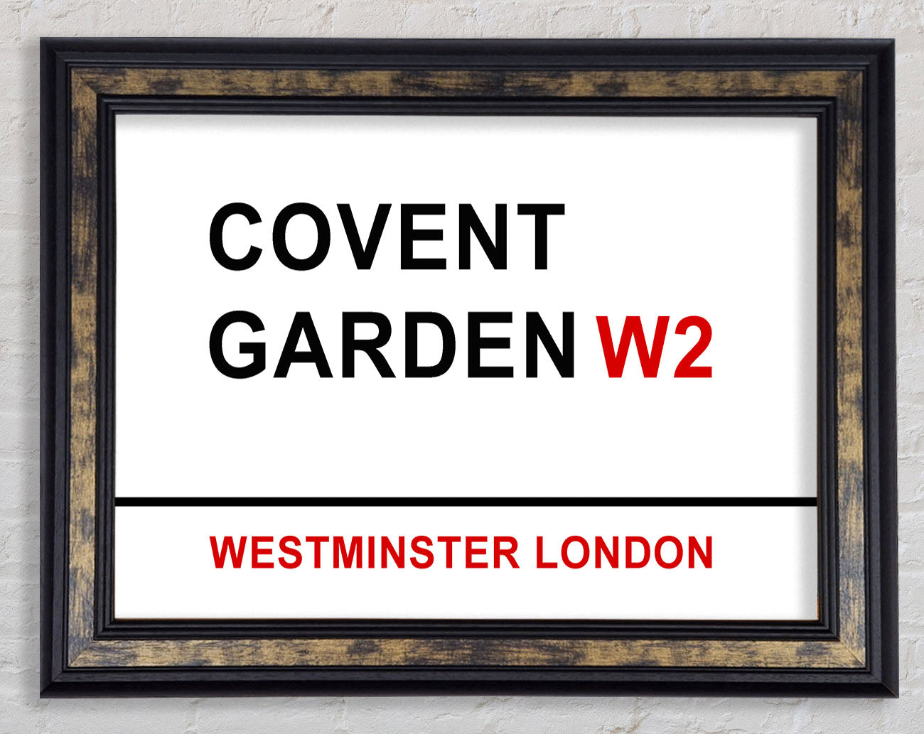 Covent Garden Signs Framed Print