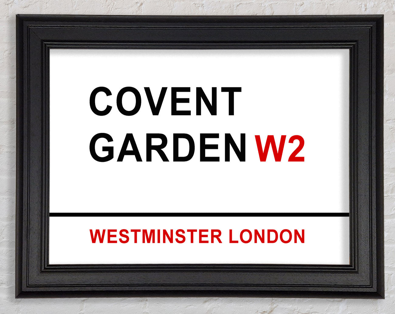 Covent Garden Signs Framed Print