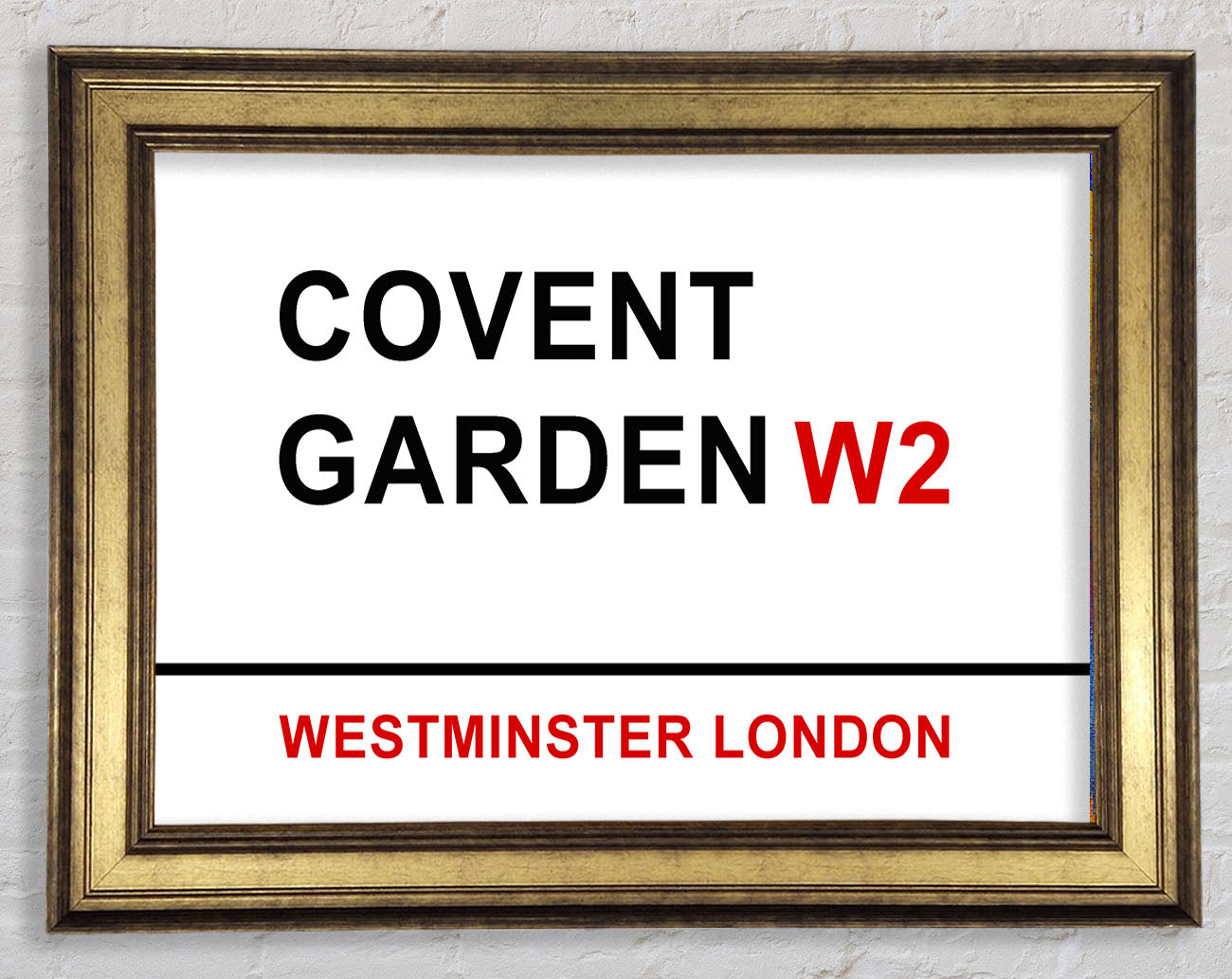 Covent Garden Signs Framed Print