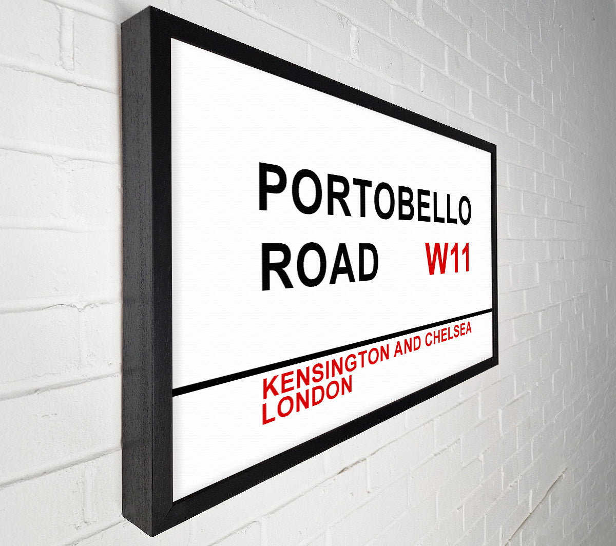 Portobello Road Signs Canvas Wall Art