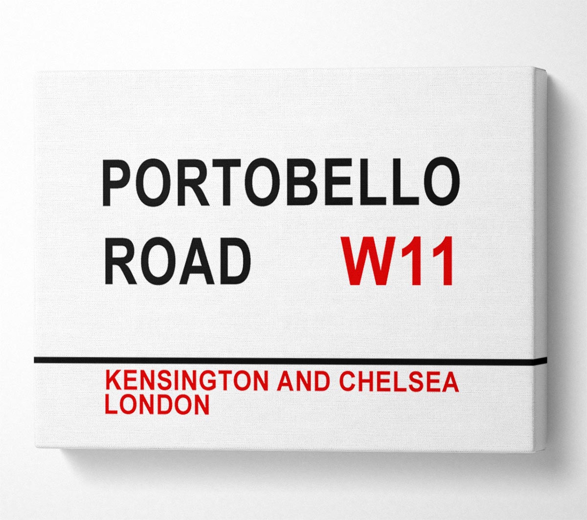 Portobello Road Signs Canvas Wall Art