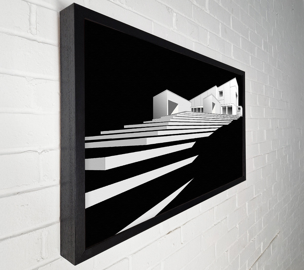 3D Building Model Canvas Print